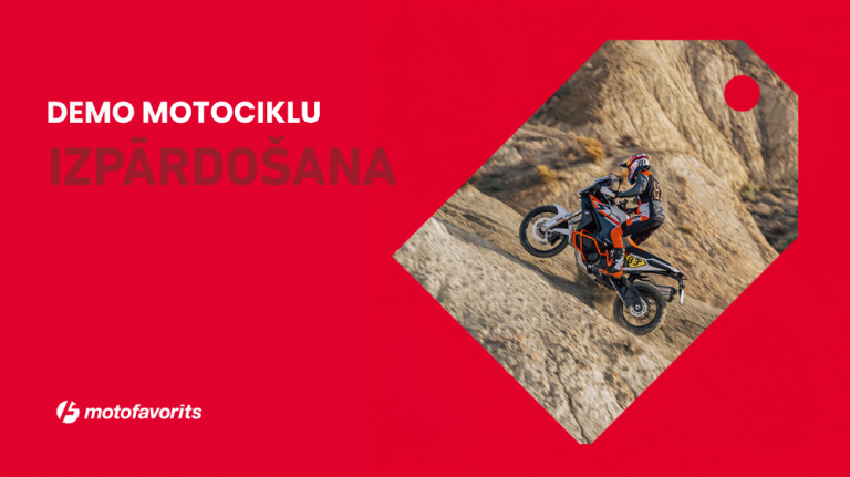 KTM DEMO MOTOCIKLU IZPĀRDOŠANA!